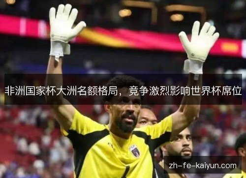 非洲国家杯大洲名额格局，竞争激烈影响世界杯席位